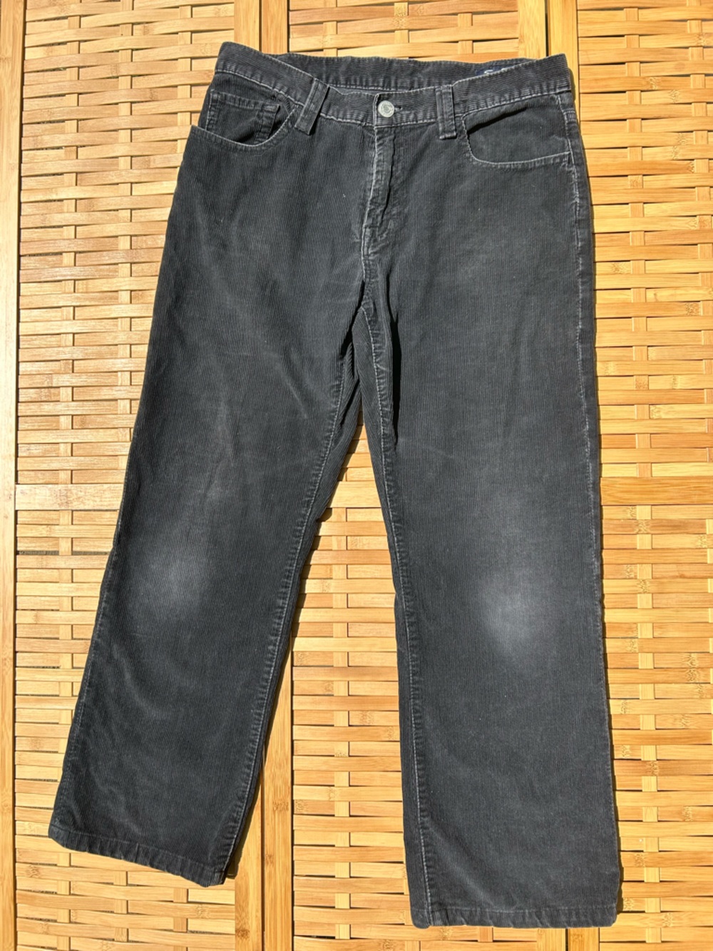 🐾2/$8- Seven7 Black Wide Boot-Cut Corduroy Pants